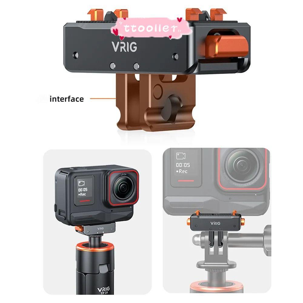 Giá đỡ tháo nhanh TTOOLLER, có thể gập lại với giá đỡ bộ chuyển đổi từ tính lỗ vít 1 / 4, Phụ kiện m