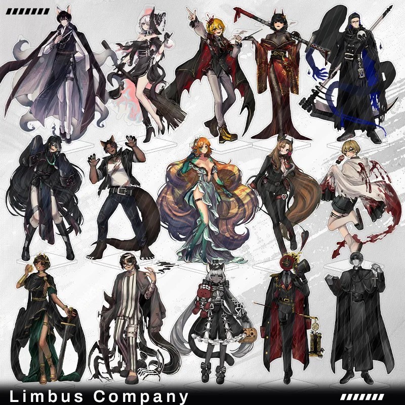 Mô hình Standee Limbus Company anime mica nhân vật Don Quixote Faust Ishmael Ryoshu trang trí bàn họ