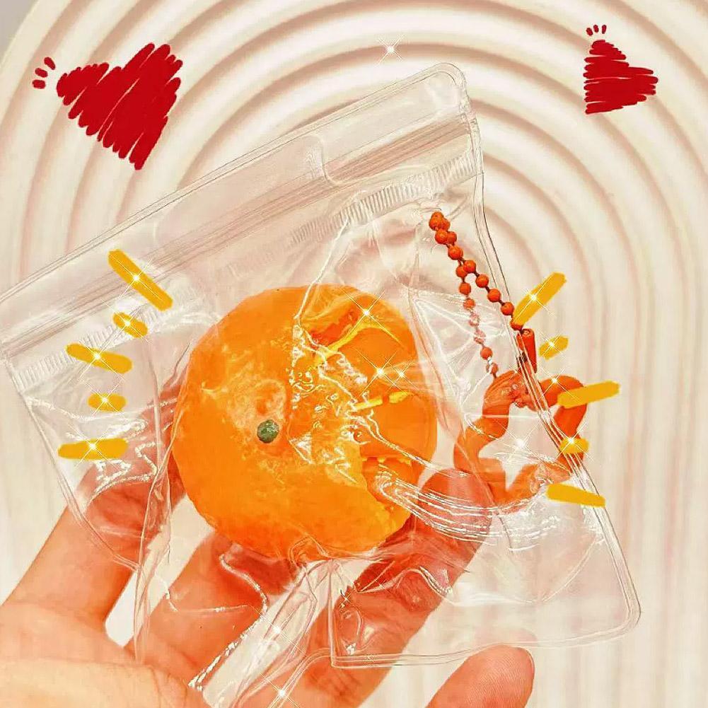 Bóng đồ chơi giảm căng thẳng Orange Bóp Phiên bản bùn nghiền mềm K1k0