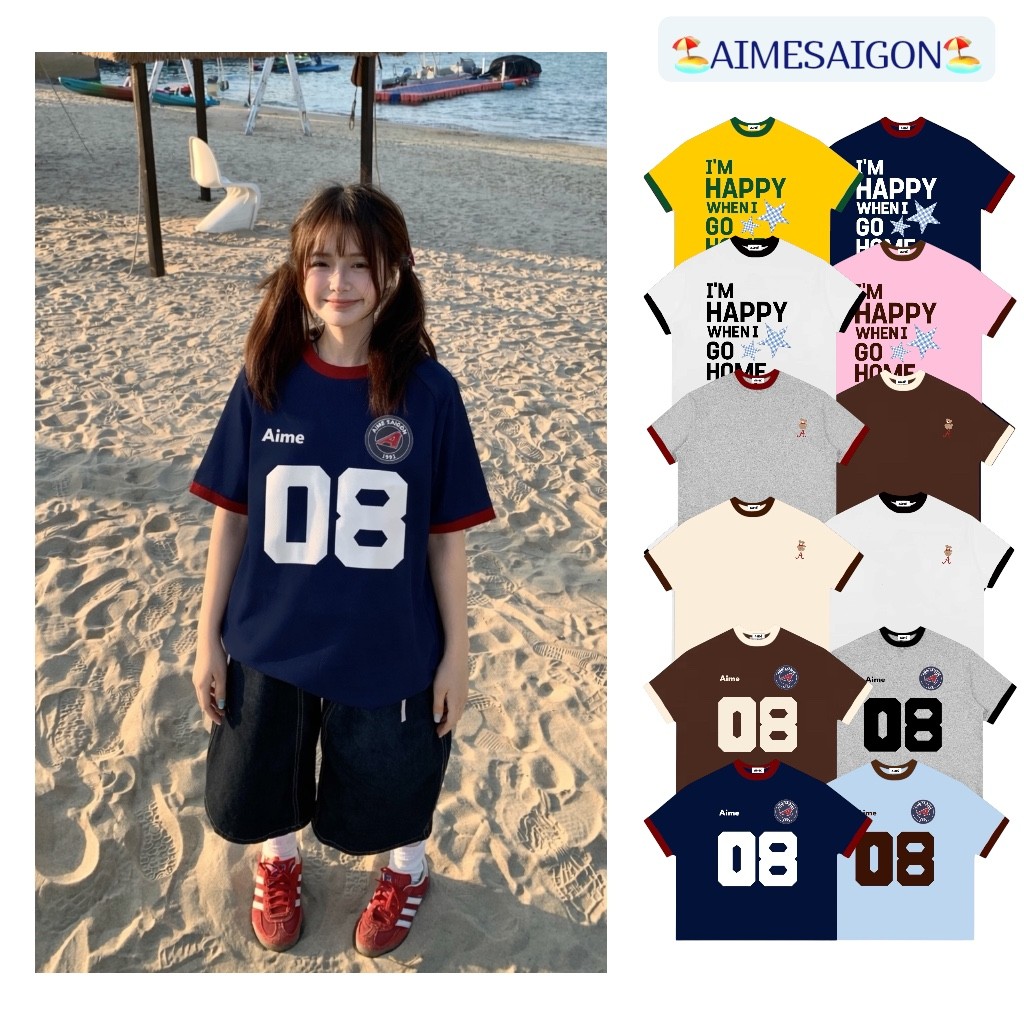 A5 Aimesaigon Áo Thun Big Boxy Local Brand Form Rộng Tay Ngắn Cotton 250gsm "PHỐI TAY 3 MẪU " Nam Nữ Unisex Mùa Hè | BigBuy360 - bigbuy360.vn