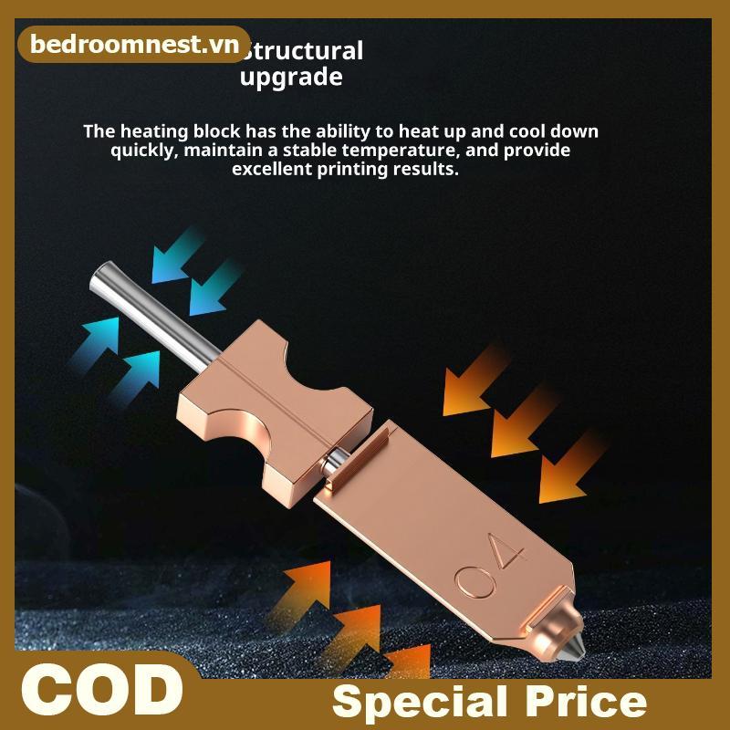 PHÒNG 1 Cái 3d Phụ Kiện Máy In Mới Cho FlashForge Ad5x Vòi Phun Cứng 0.25 0.4 0.6 0.8 Adverturer Ad5