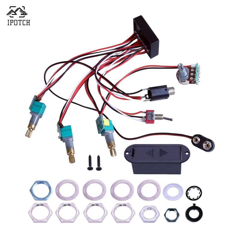 Bass điện Preamp Guitar Active Pickup cho Bass Pickup Bass Guitar Phần