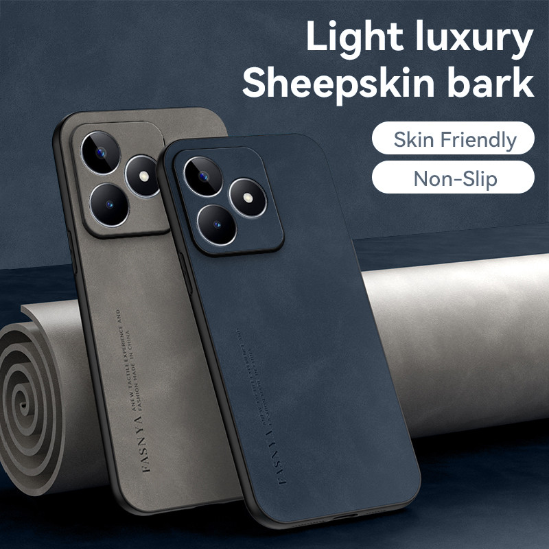 Ốp lưng Realme C53 Vỏ da cừu sang trọng cho vỏ điện thoại Realme C53