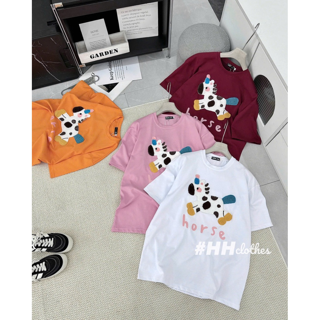 áo phông ngựa dễ thương form vừa BYJOLIE