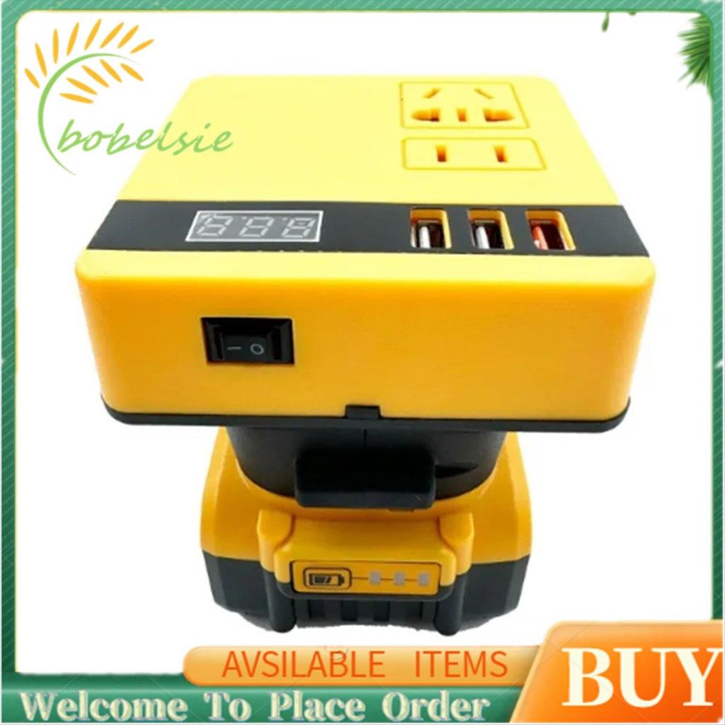 Bộ biến tần nguồn đa chức năng DC 18V sang 220V Bộ chuyển đổi nguồn điện Biến tần cho pin 18V 20V