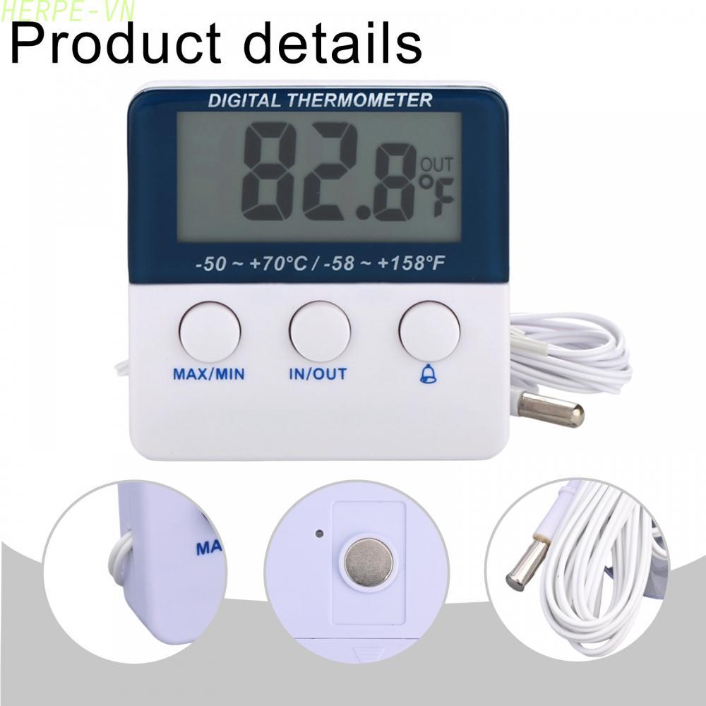 [HERPEVN]Digital Fridge Thermometer For Baby Nurseries Electronic Alarm Thermometer[Ready stock]