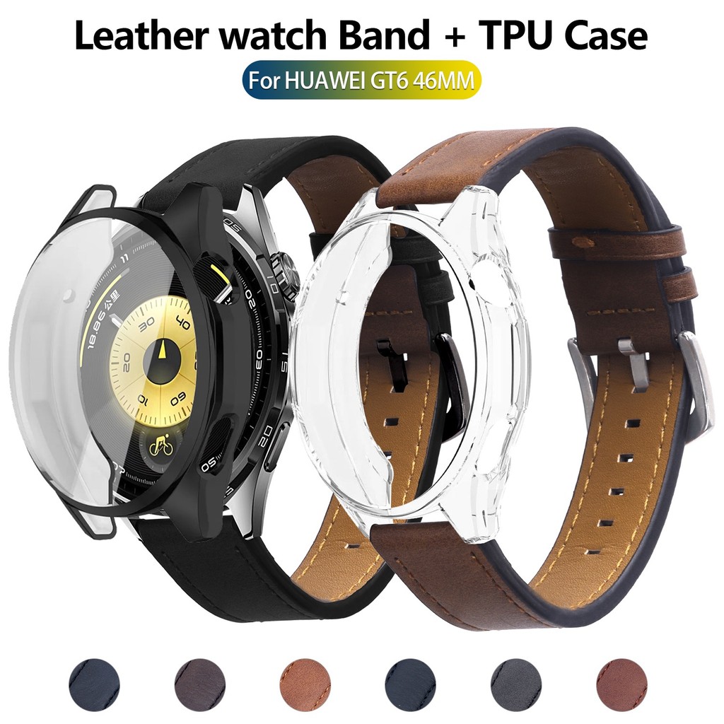 Da 22mm Dây Đeo Và TPU Dành Cho Huawei WATCH GT 6 GT6 Pro GT5 46mm Buds Band Dây Đeo Tay Mềm Cho Hua