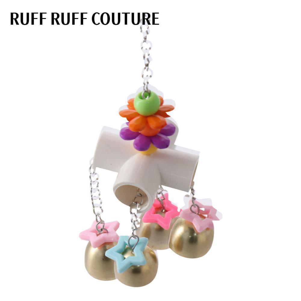 RUFF RUFF CUỘN Đùi Vẹt Đồ Chơi Nibble, Đồ Chơi Vẹt Nhiều Màu Bằng Thép Không Gỉ, Sáng Tạo 8.26 * 3.5