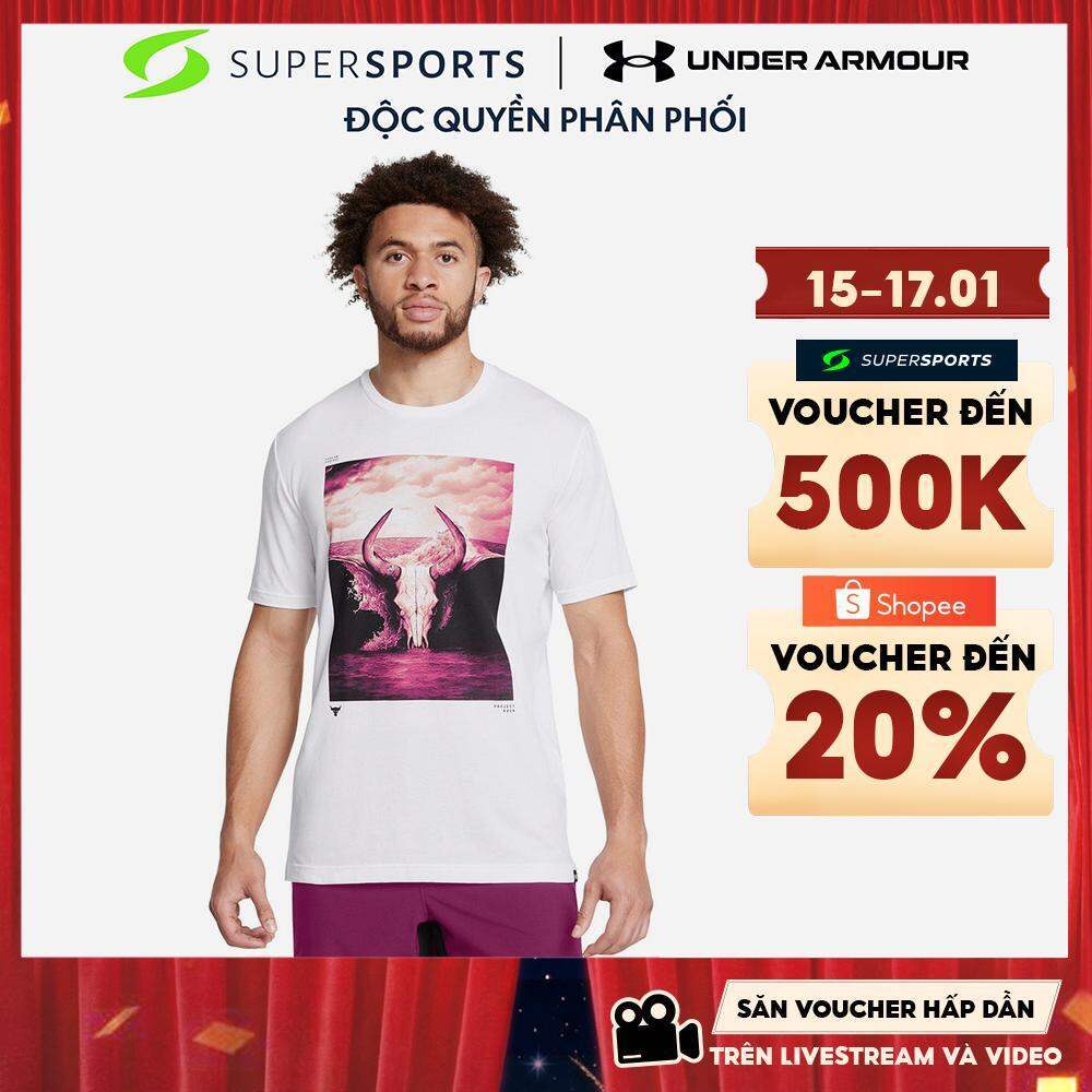 Áo Thun Nam Under Armour Brahma Bull - Trắng - 1386891-100