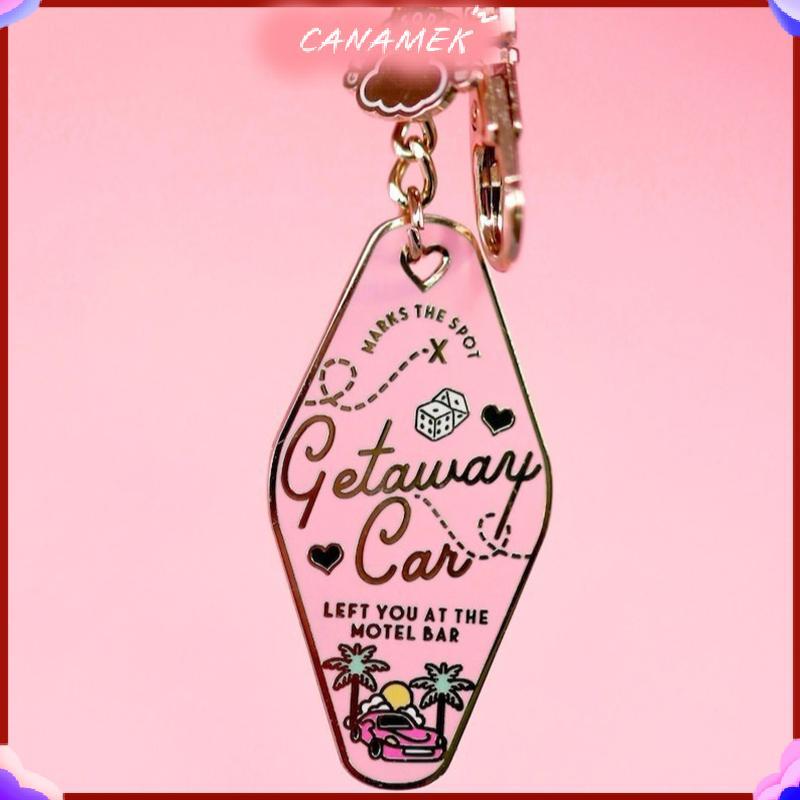 CANAMEK 1 Chiếc Taylor Swift Motel Escape Motel Móc Khóa Kim Loại Đơn Giản Phù Hợp Với Túi Phụ Kiện 