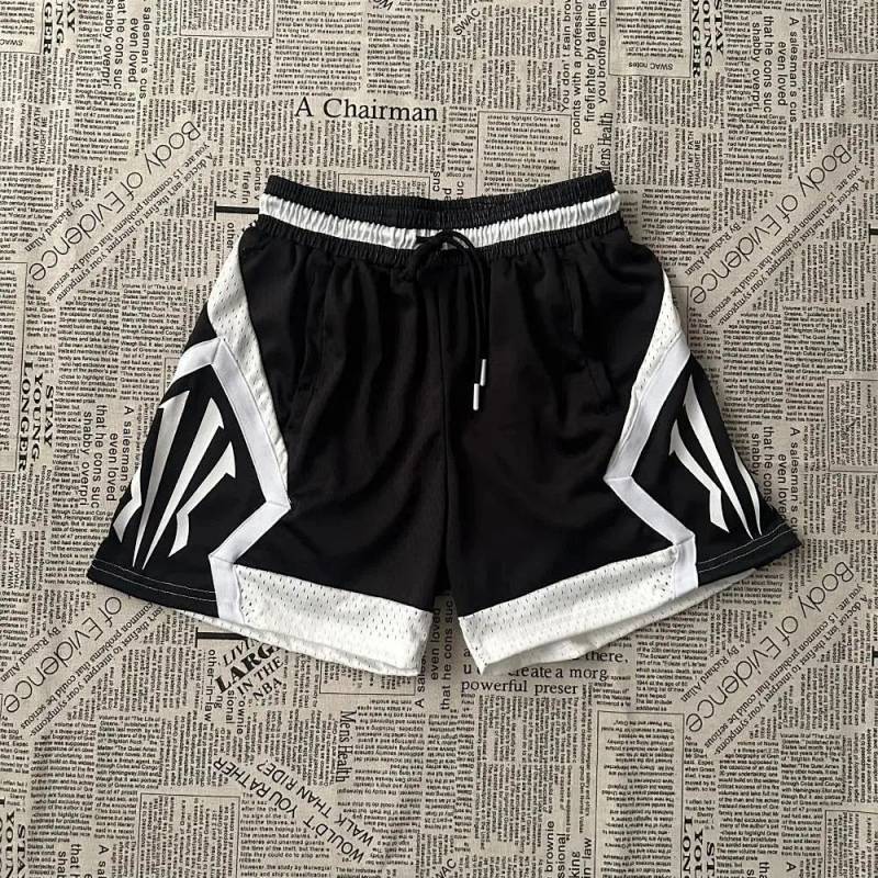 Summer American Basketball Shorts Men's Casual below the Knee Basketball Shorts Training Quick-Dryin