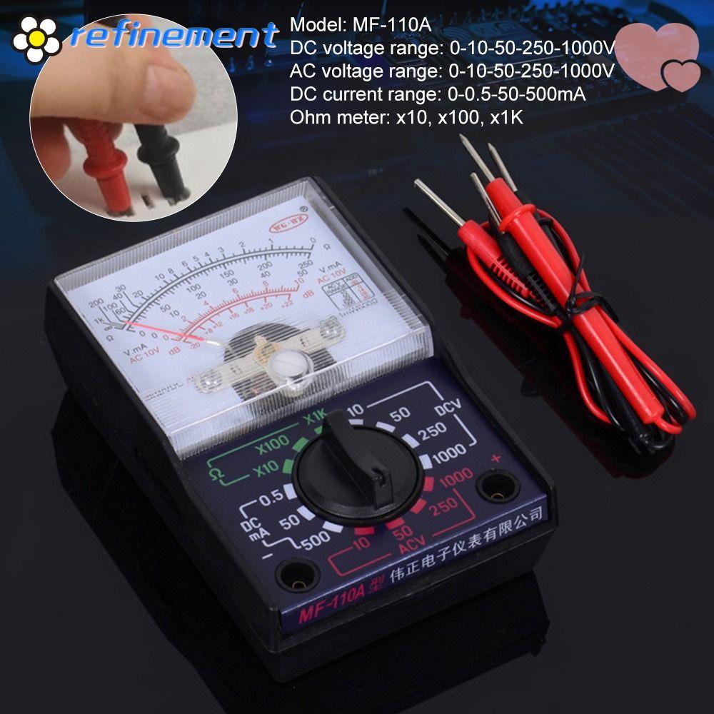 Máy kiểm tra điện áp dòng điện AC / DC MF-110A OHM Máy kiểm tra Vôn kế đa năng