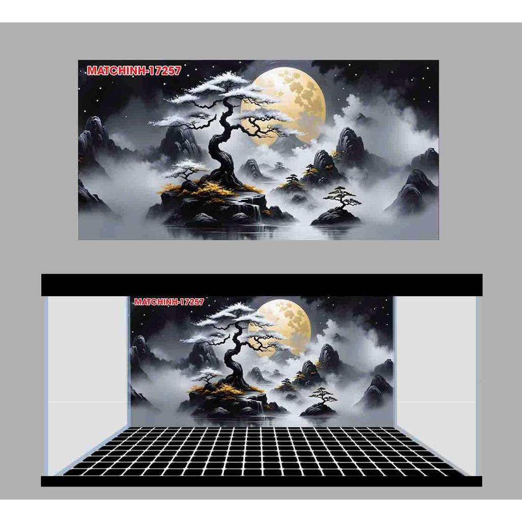 (BC29) TRANH 3D DÁN HỒ CÁ ( TRANH LƯNG ) _DECAL VIP_MT 29