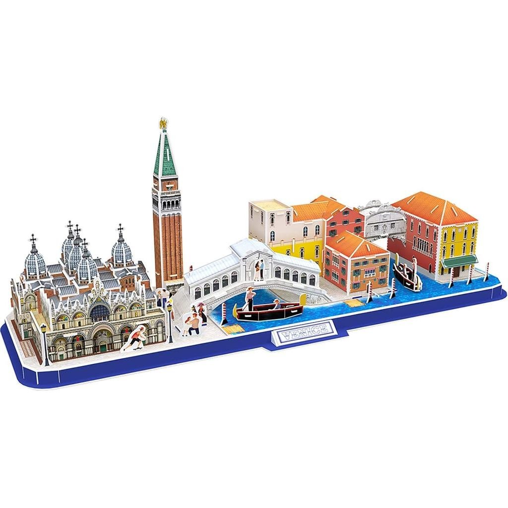 Câu đố 3D CubicFun dành cho người lớn Trẻ em Bavaria Cityline Venice Ý Bộ dụng cụ mô hình xây dựng Đ