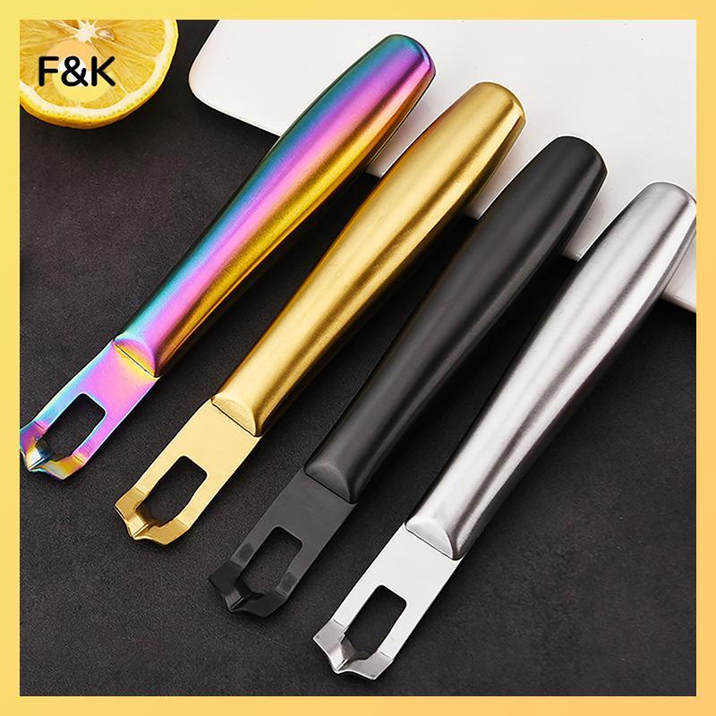 F & K Lemon Peeler Thép không gỉ Lemon Grater Lime Orange Citrus Fruit Grater Peeling Kitchen Bar To