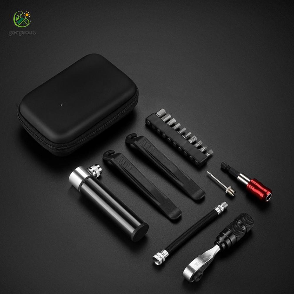 ⭐GROUS⭐Bike Repair Kit Storage Box Included Compact Portable Design Bike Tools
