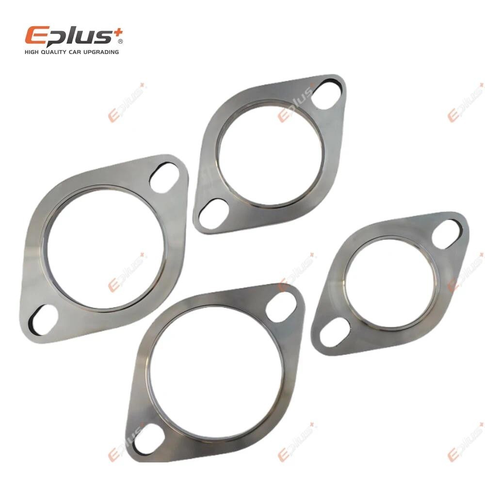 Eplus 2 Lỗ Ô Tô Xe Máy Ống Xả Giảm Thanh Mặt bích Khớp Đa Năng Thép Không Gỉ 304 51MM 63MM 76MM