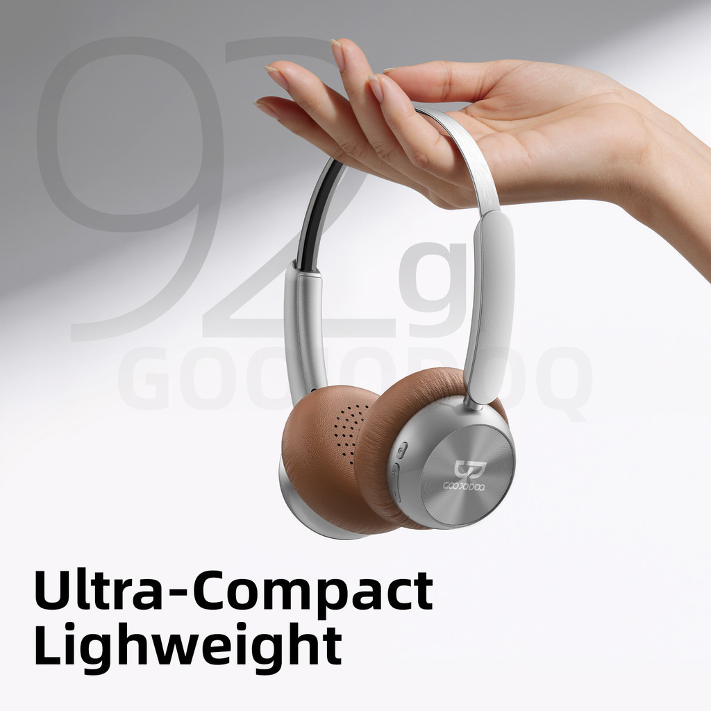 Tai nghe Bluetooth không dây Goojodoq có thiết kế headband điều chỉnh được và chụp tai thoáng khí | BigBuy360 - bigbuy360.vn