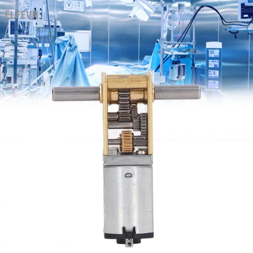 Elfevn Động cơ Worm Gear DC12V Đầu ra DC mạnh mẽ cho Robot
