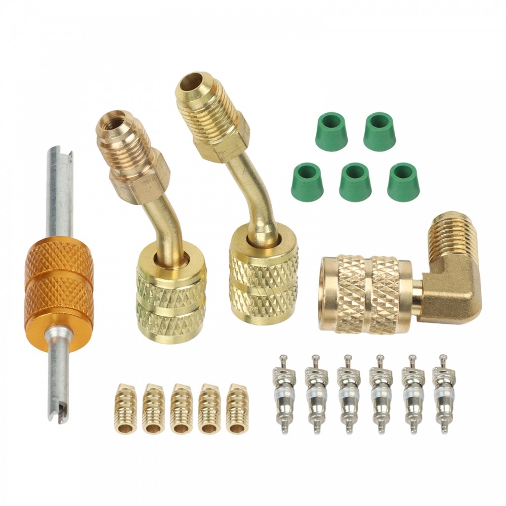 Bộ chuyển đổi R410A Tích hợp loại bỏ lõi van Xây dựng kim loại cho hệ thống R410A