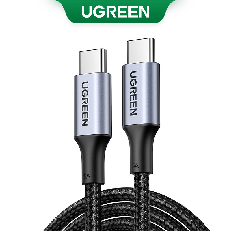 UGREEN 100W USB C Sang C Cáp Cho Điện Thoại PD Sạc Nhanh Cho Mbook Xiaomi Ssung S24 Ultra USB C Cáp