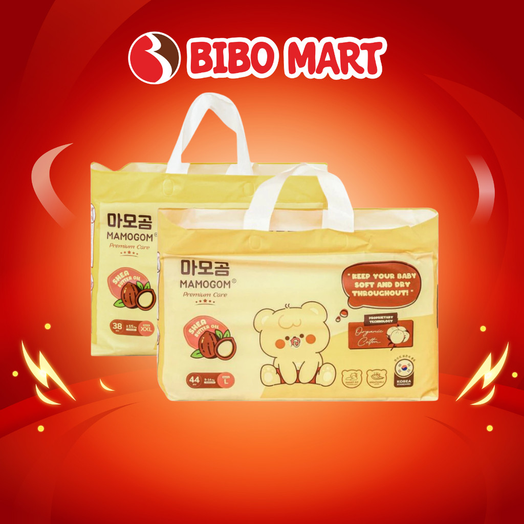 Bỉm Quần Mamogom Hữu Cơ Rãnh Chống Tràn 3D Size M48 L44 XL40 XXL38 Thấm Hút Tốt Cho Bé  - Bibomart