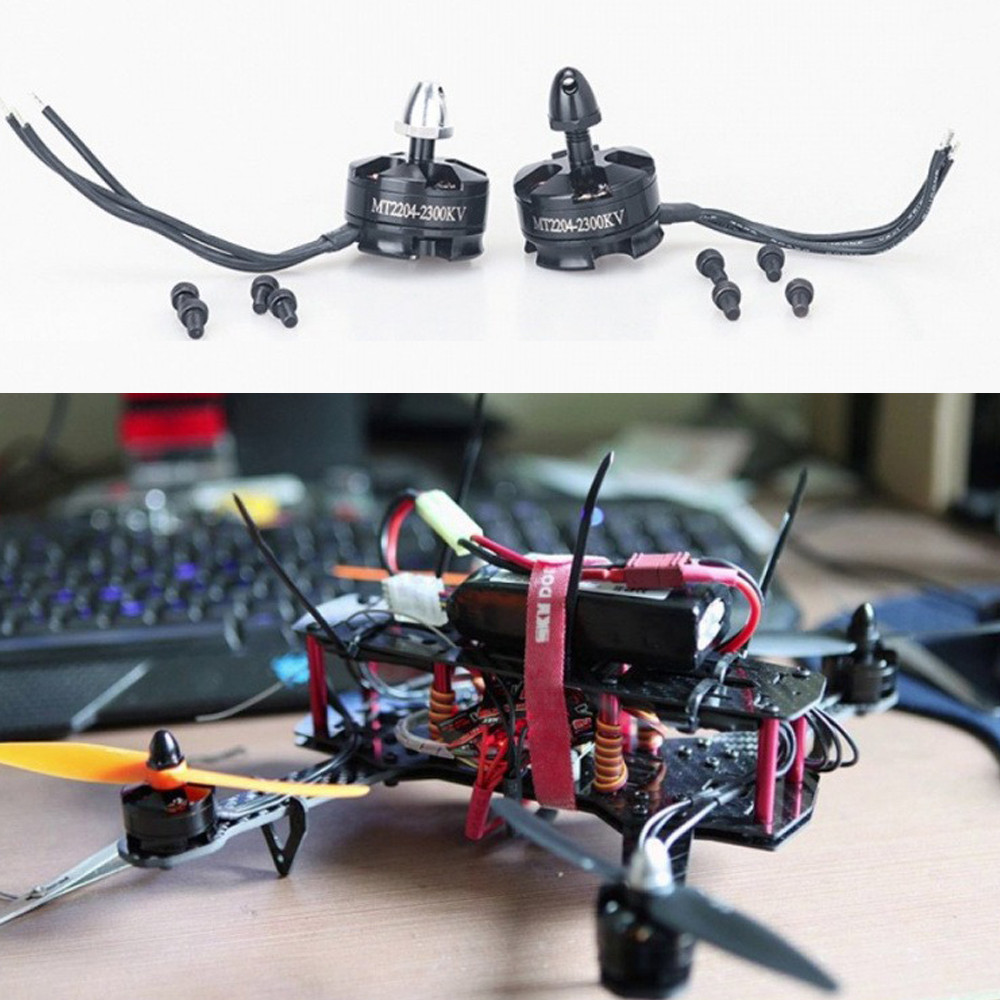 7.4-12.6V 2204 Động Cơ Không Chổi Than 2300KV FPV Drone Mô Hình Quạt Quadcopter Cánh Quạt Bên Ngoài 
