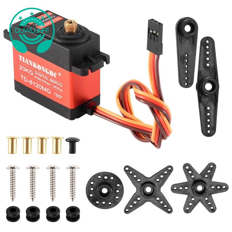 Td-8120Mg Kim Loại Chống Thấm Nước Gear Kỹ Thuật Số servo Với 20Kg Mô-men Xoắn Cao 180Angle Cho Rc Đ