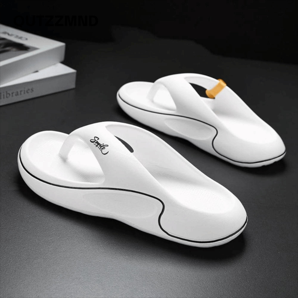 Qutzzmnd Nam, Dép đế mềm EVA, Dép xỏ ngón nhà thông thường chống trượt cho nam