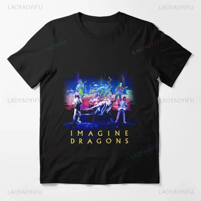 Imagine Dragons Loom Tour Áo thun họa tiết ngoại cỡ cho buổi hòa nhạc Rock Band Dạo phố Nam Nữ