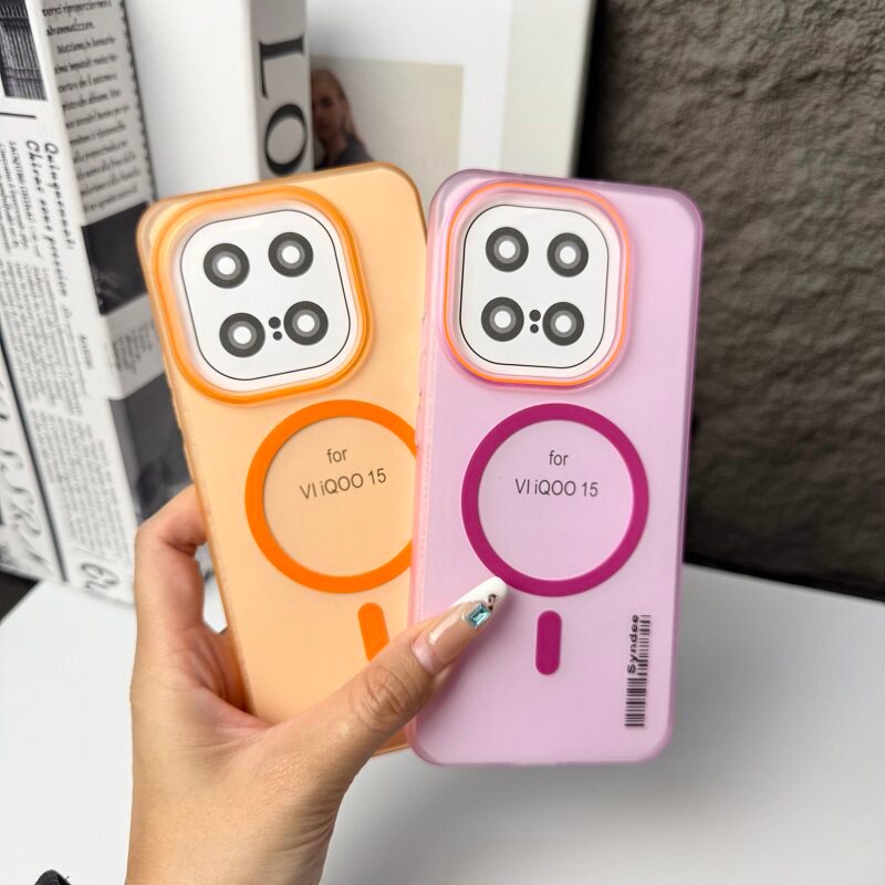 Dành Cho IQOO 15 5G Ốp Lưng PC Cứng Mờ Ốp Lưng Điện Thoại VIVO IQOO15 Sạc Không Dây Từ Tính Chống Số