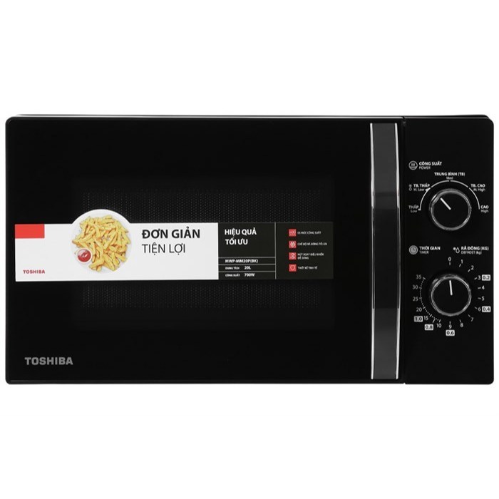 [HÀNG CHÍNH HÃNG] Lò vi sóng Toshiba MW2-MM20P(BK) / MWP-MM20P(BK) 20 lít