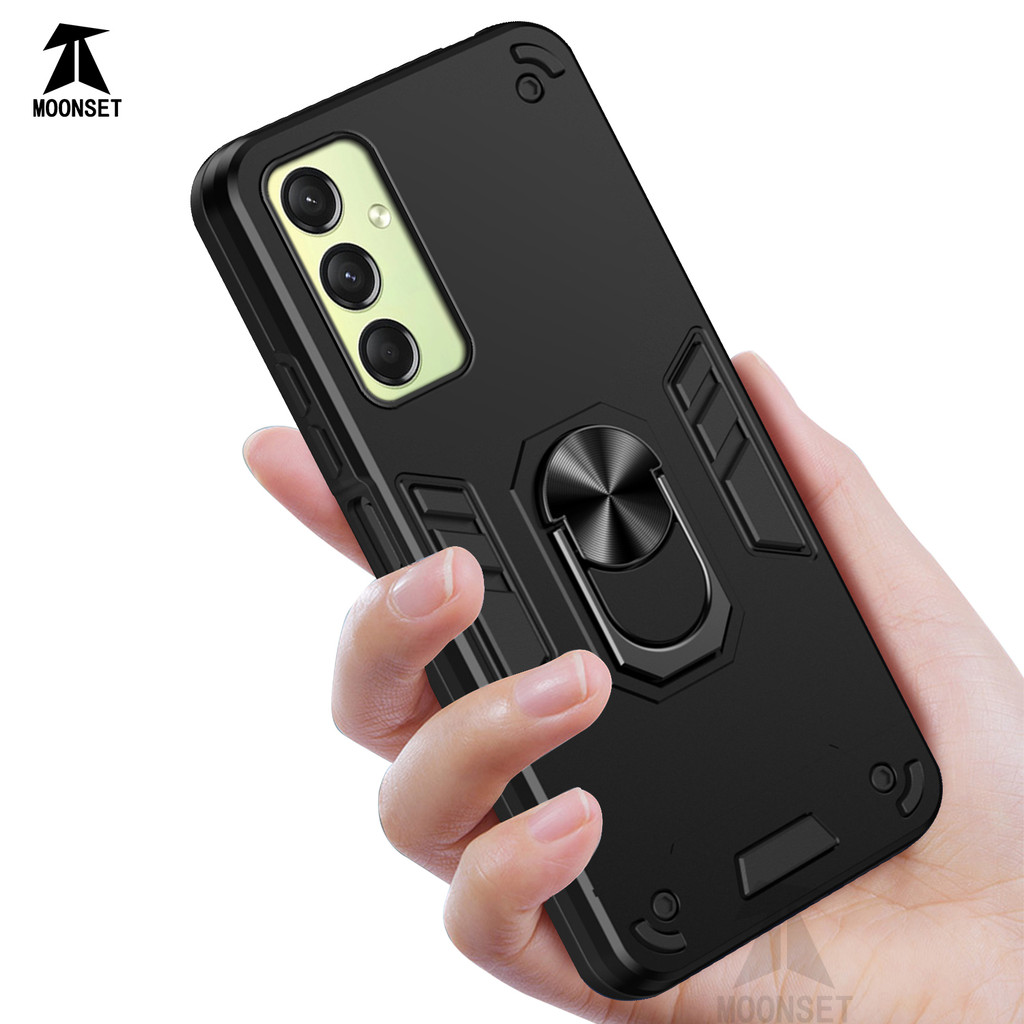 Dành Cho Samsung Galaxy A16 4G / 5G / M16 5G Ốp điện thoại Cứng Có Giá Đỡ Nhẫn Cạnh Mềm Chống Sốc Ch