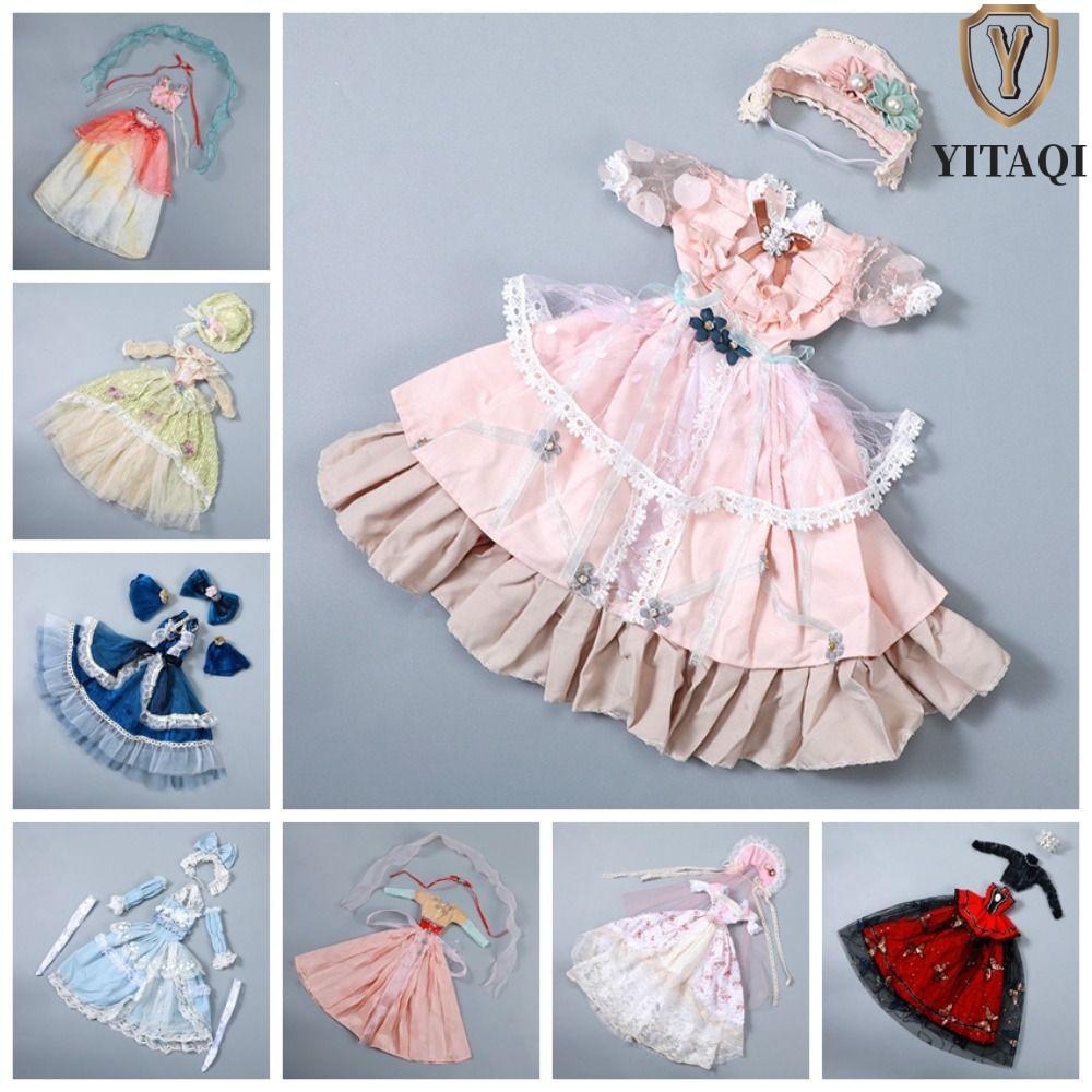 YITAQI 1 / 3 Quần áo búp bê BJD, Váy treo công chúa Rococo cổ điển 60cm, Váy bé gái DIY Đồ chơi tinh