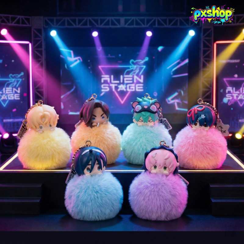 Móc Khóa Blind Box Alien Stage (Liberty Stage) - Gấu Bông Ivan Till Mizi Sua Kawaii, Mặt Dây Chuyền 