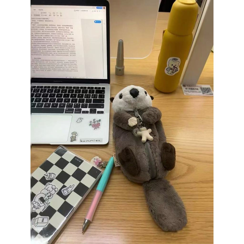 New Product#Japan Bester Animal plush pencil case sloth storage stationery soft cute and soothing in