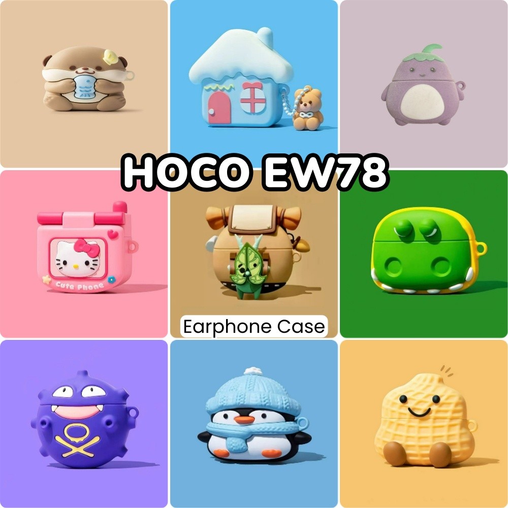 [Ốp Lưng Nhà] Dành Cho Vỏ HOCO EW78 Vỏ Tai Nghe Silicon Mềm Hoạt Hình Siêu Mát NO.8