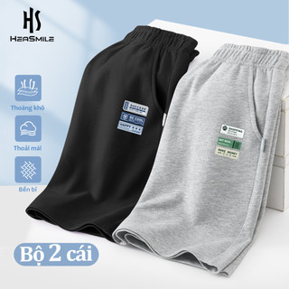 Quần short bé trai thể thao HeaSmile cotton mềm thoáng khí form rộng có túi tiện lợi(DKDK)