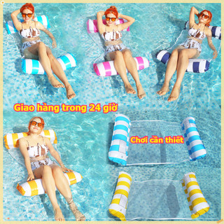 🔥[TẶNG BƠM] Ghế Phao Bơi, Phao Nổi, Áo Phao Đa Năng Gấp Gọn, Đồ Đi Biển, Đồ Bơi Cho Người Lớn Thư Giãn Nổi Trên Mặt Nước