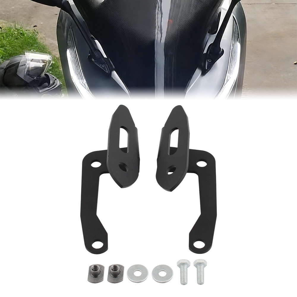 Xe Máy Phía Sau Gương Adapter Cố Định Giá Đỡ Cho Xe HONDA PCX125 PCX150 PCX 125 150 2017 2018 2019 2