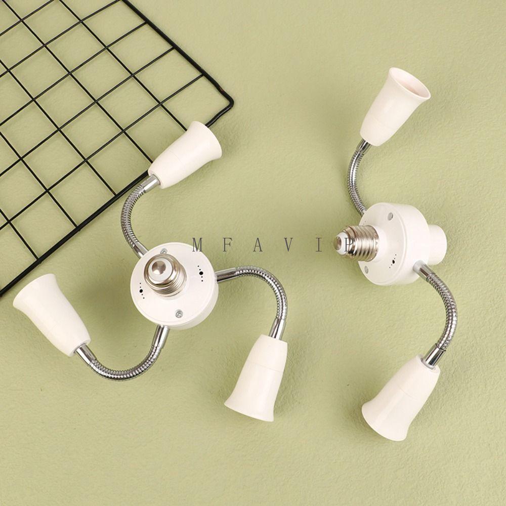 Bộ chia ổ cắm đèn MFAVIP E27, Bộ chuyển đổi giá đỡ đèn E27 sang E27 linh hoạt, Bộ chuyển đổi bóng đè