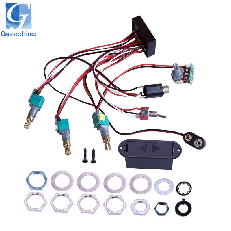 Điện Bass Bán Tải Phụ Kiện Bass EQ Equalizer Điện Bass Preamp Guitar Bass Bán Tải Cho Bass Pickup Ba