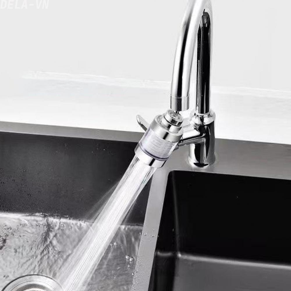 Faucet Filter Easy To Clean Easy To Install Splash-proof Air Mixing With Water#DELA