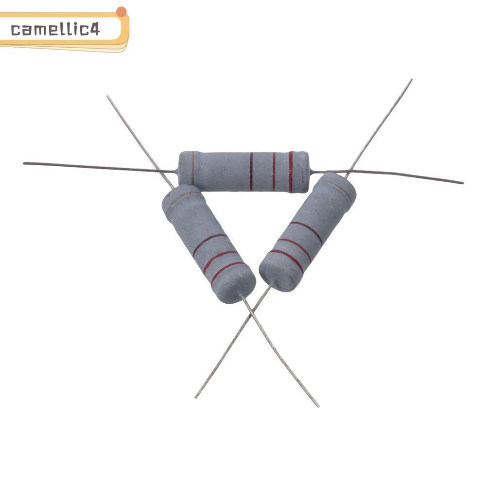 Điện trở ICAMELLI 220 Ohm, Điện trở phim oxit kim loại chống cháy, Chì trục chính xác cao 5W Dung sa