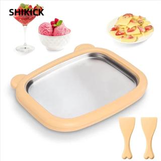 Máy làm kem cuộn SHIKICK, Gấu dễ thương Không cần điện tại nhà Bộ kem cuộn, Quà tặng Máy làm kem DIY cho gia đình và các bữa tiệc