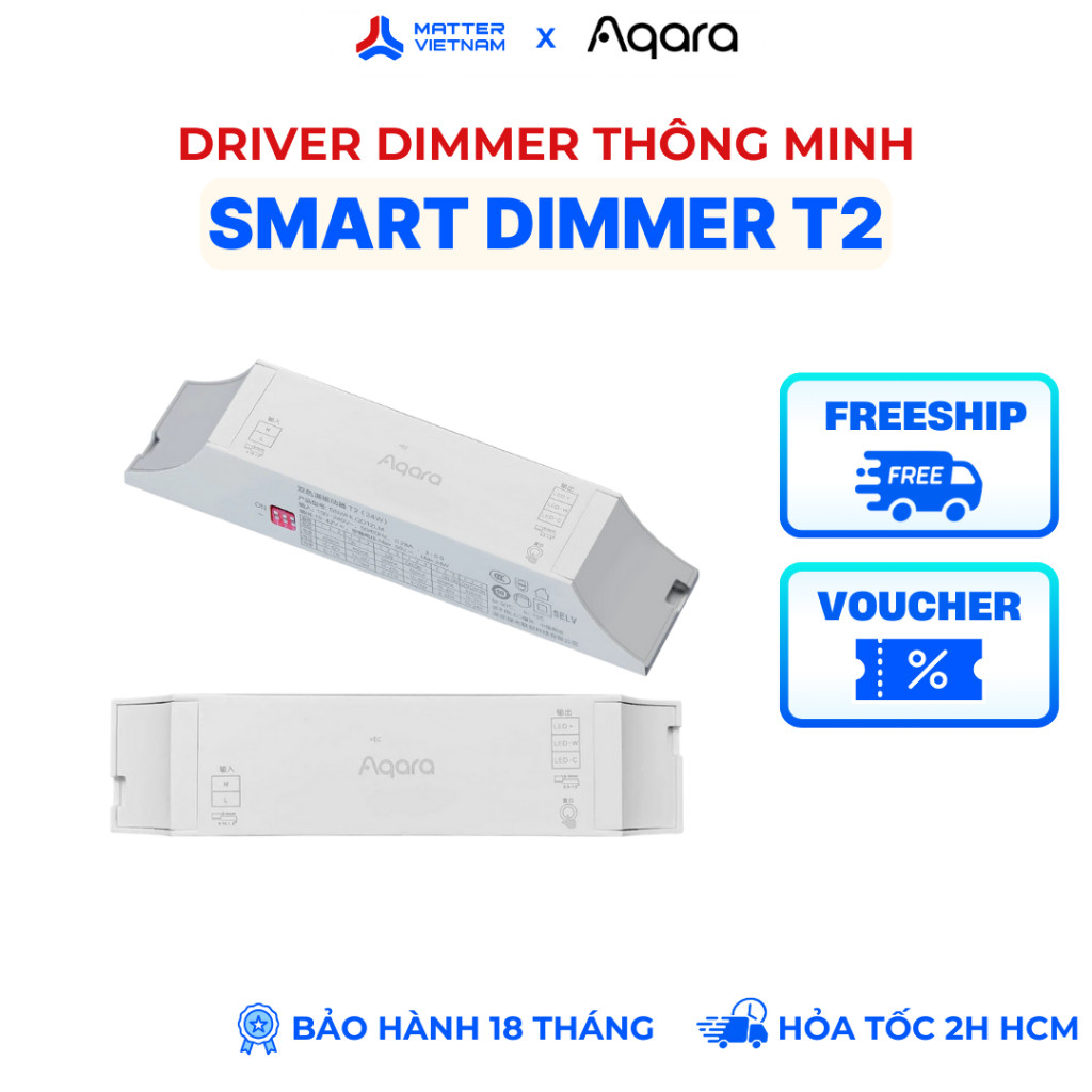 Aqara Smart Dimmer T2 - Driver Thay Đổi Đèn Thường Thành Đèn Thông Minh, Tương Thích Homekit - BẢN Q