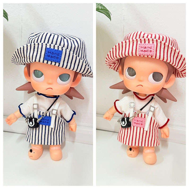 Zsiga Gazi Sister bjd Doll Quần áo trẻ em Váy sọc người yêu Bộ ba mảnh (Không bao gồm búp bê)