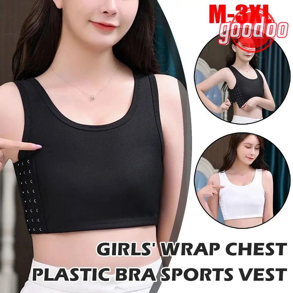 GOODOO Áo tăng ngực tomboy, quần lót corset bền, thiết kế phẳng ngực