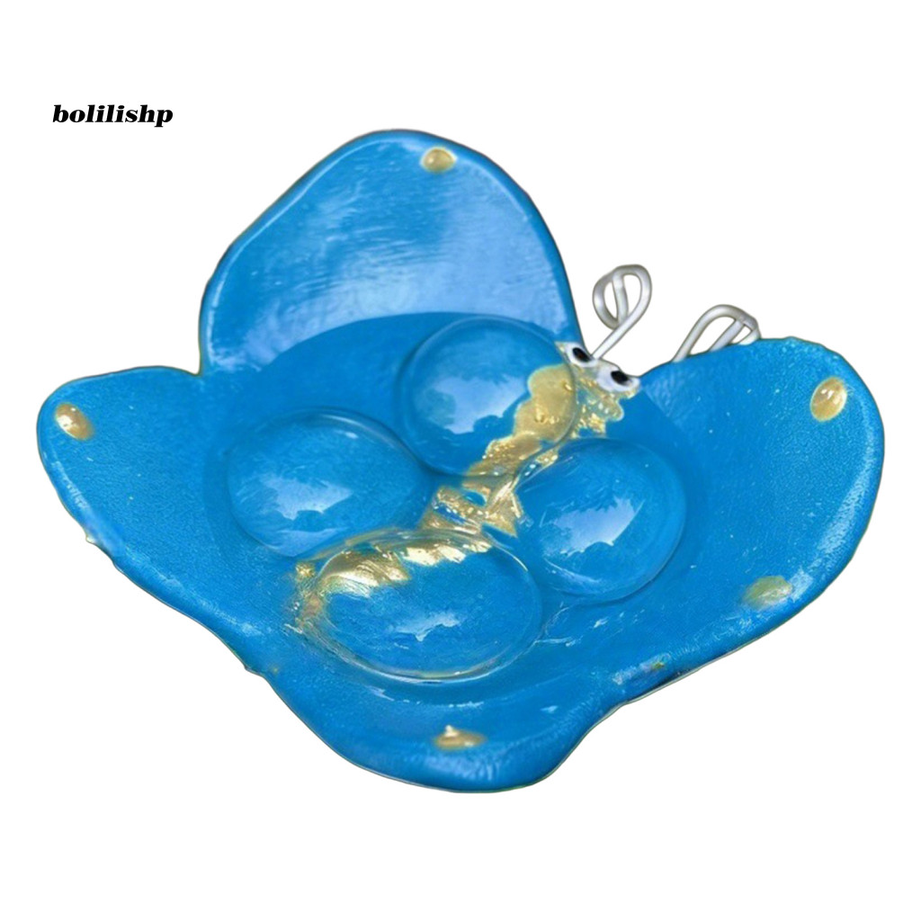 {bolilishp} Trạm Puddler Butterfly Garden Bee and Butterfly Feeder Bee Watering Station with Glass B