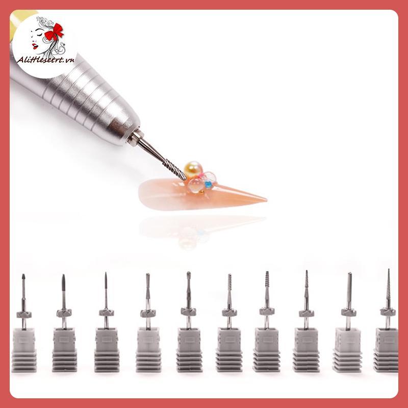 AA Cuticle Clean Nail Carbide Bit cho tiệm làm móng tay Vonfram Carbide Nail Drill Bit Nail Cleaner 